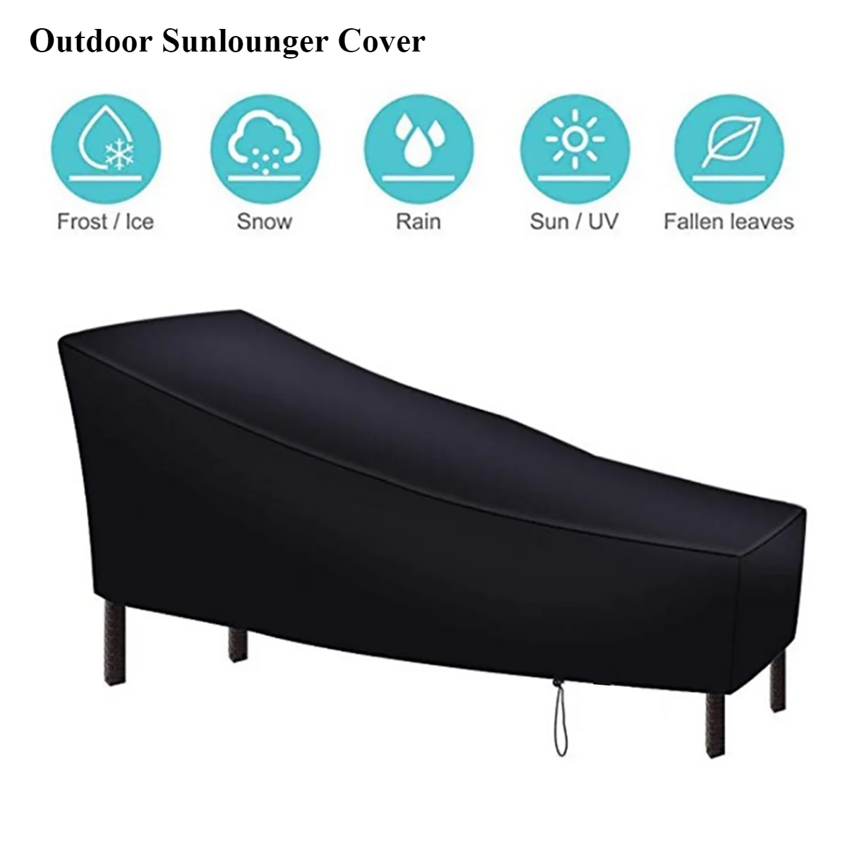Outdoor Furniture Cover Waterproof - Funda para Tumbona de Tela Oxford,