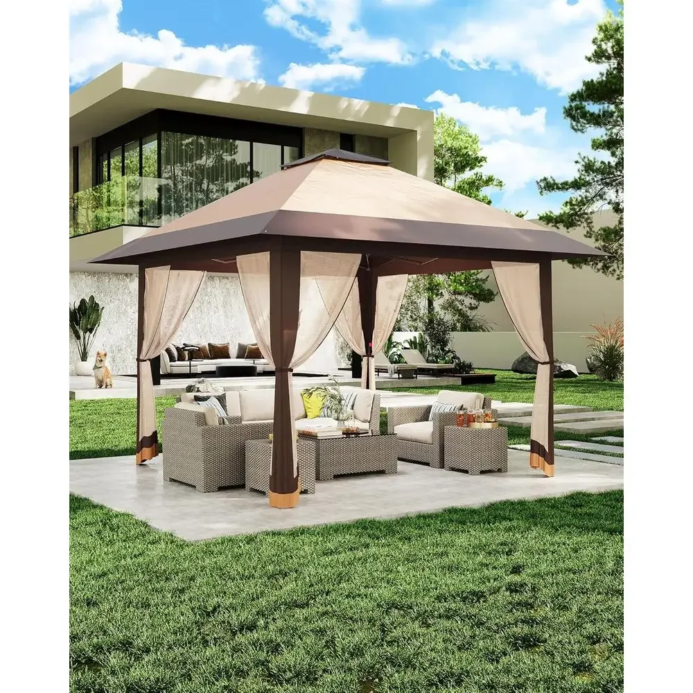 Outdoor Furniture Gazebo - Gazebo para Exteriores de 13x13 con