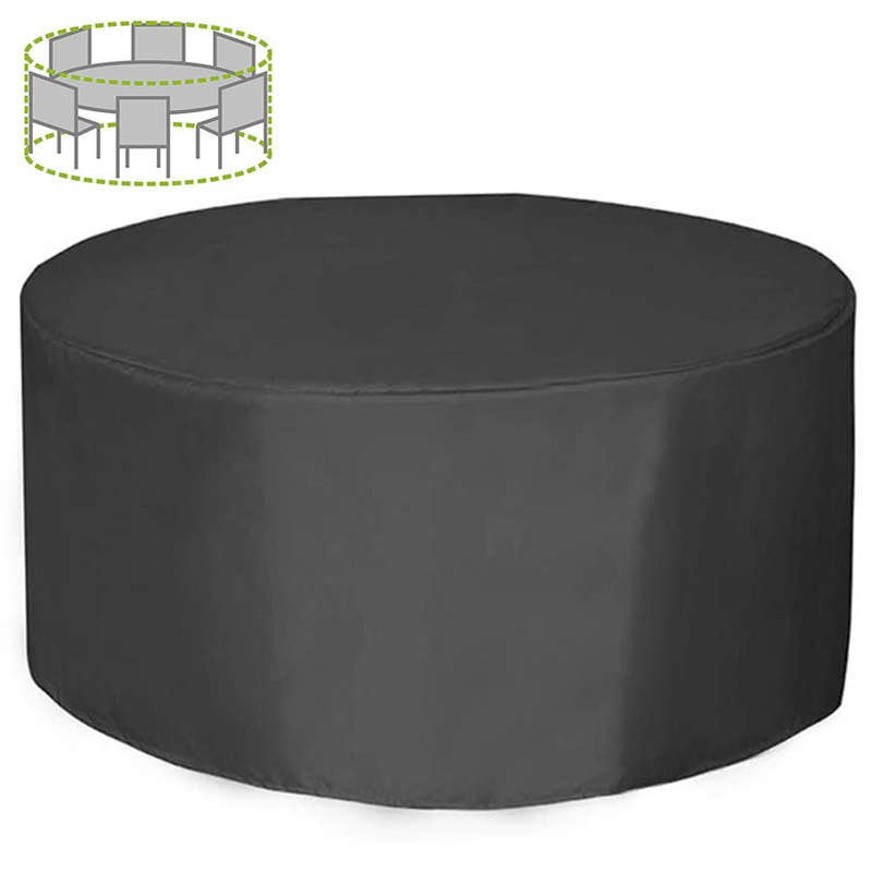 Outdoor Furniture Cover Waterproof - Fundas Redondas para Muebles de Jardín,