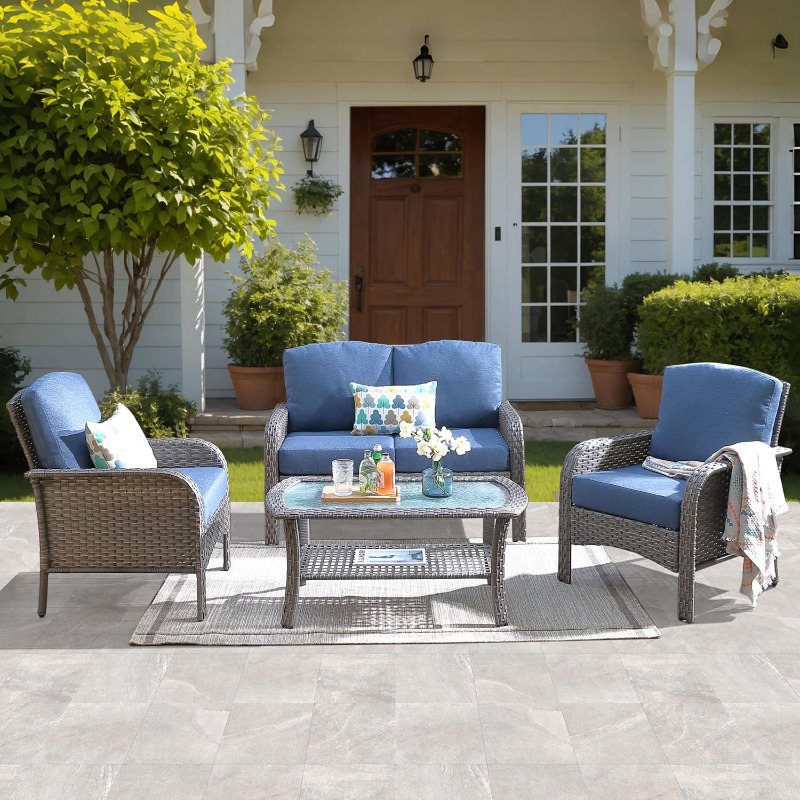 Outdoor Furniture Loveseat - Juego de muebles de patio de