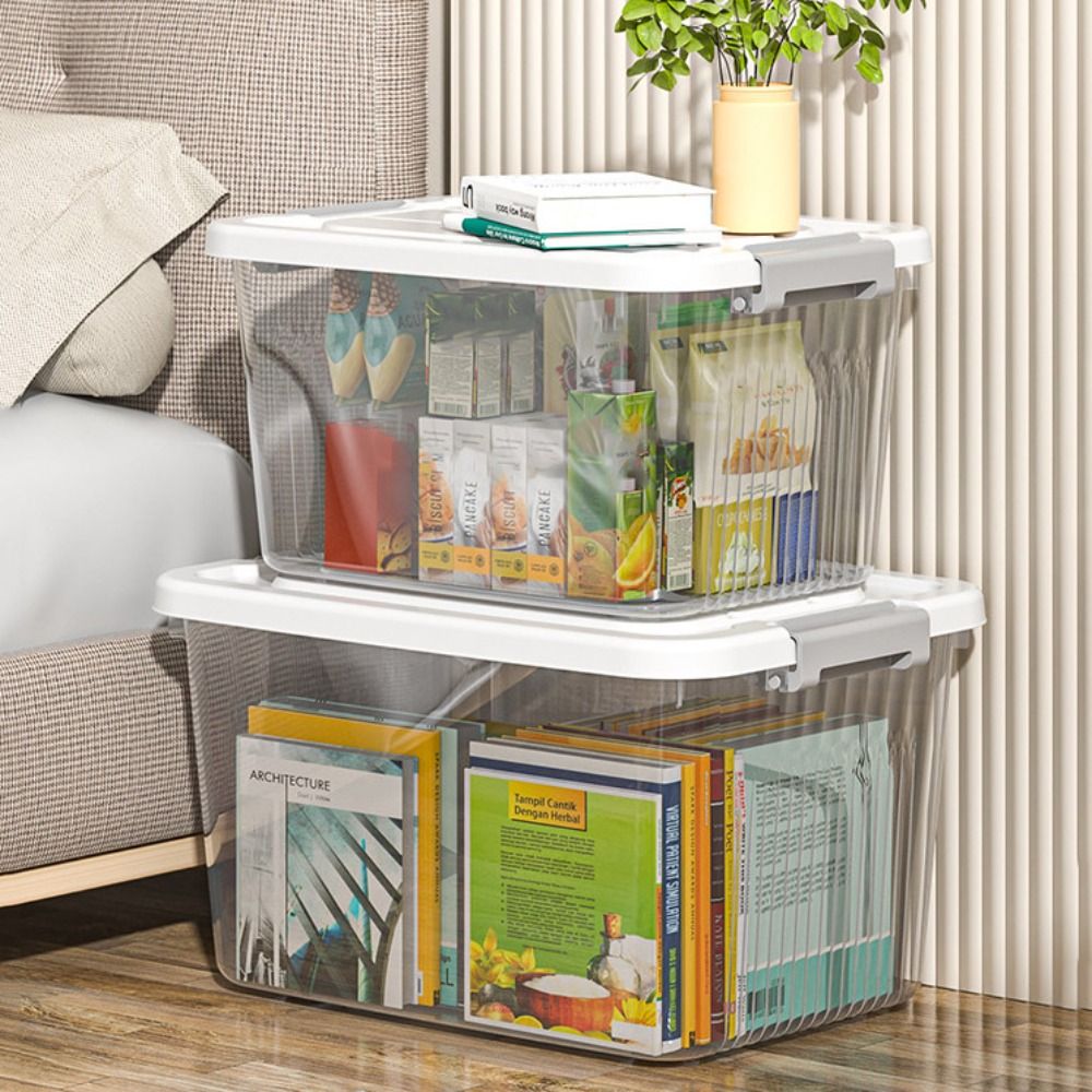 Garden Storage Box - Caja de Almacenamiento Transparente Negra Resistente