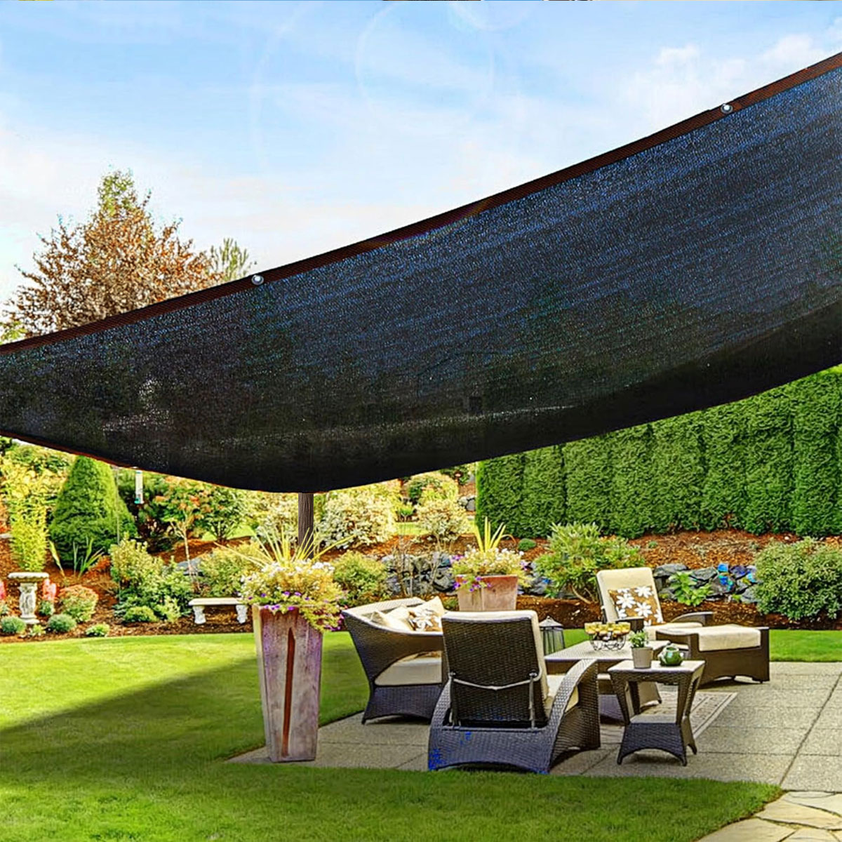 Outdoor Furniture Gazebo - Toldo plegable de 3x3 para exteriores,