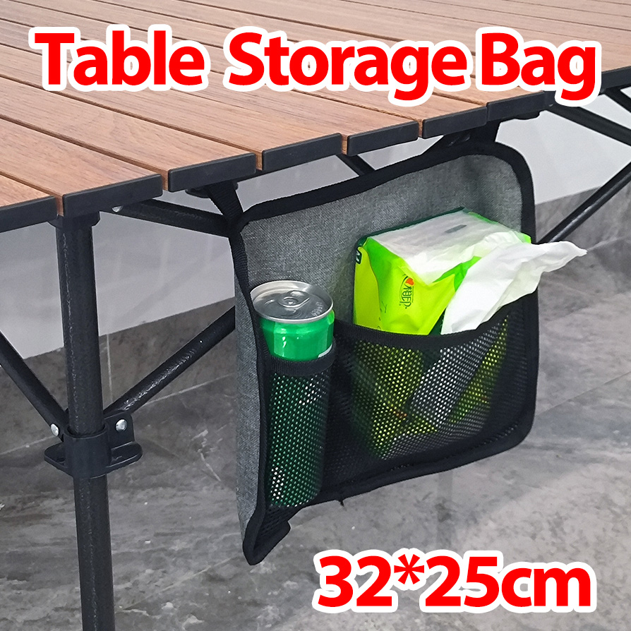 Folding Picnic Table - Bolsa de Almacenamiento Lateral para Mesa,