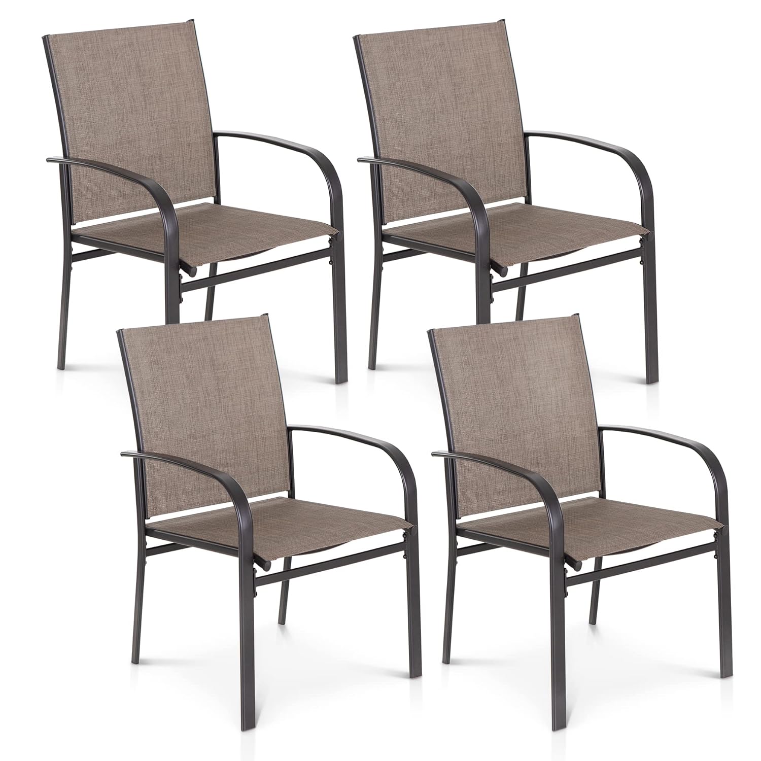 Outdoor Furniture Ofo - Juego de 4 Sillas de Comedor