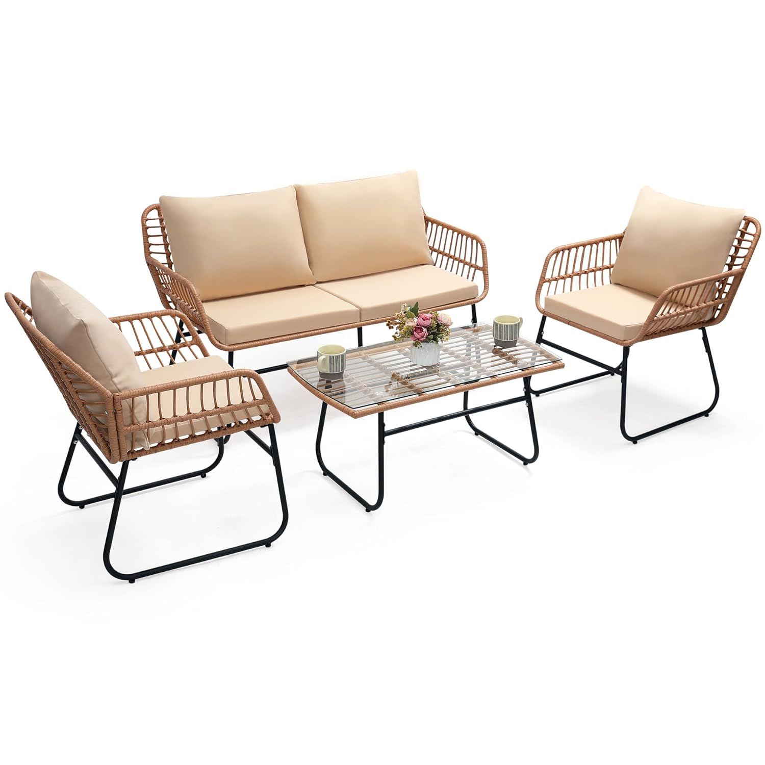 Outdoor Furniture Ofo - Juego de Muebles de Jardín de