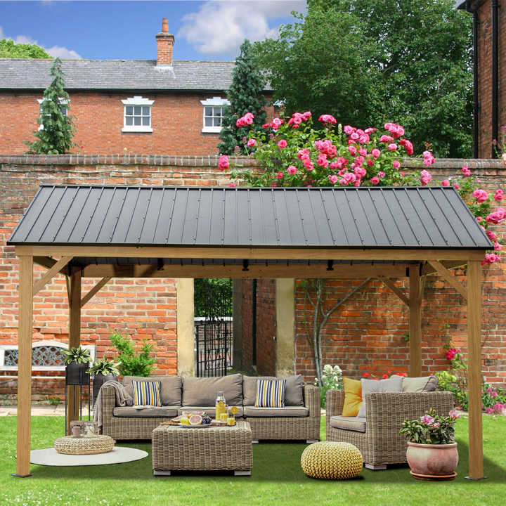 Outdoor Furniture Gazebo - Gazebo de Aluminio para Exteriores con