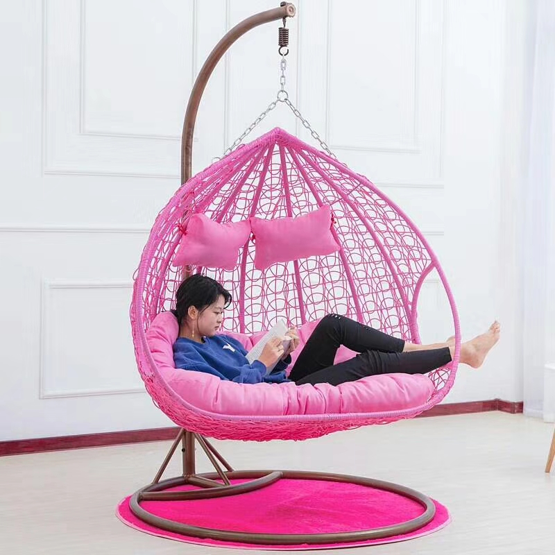 Outdoor Furniture Rattan - Silla colgante de mimbre para patio,