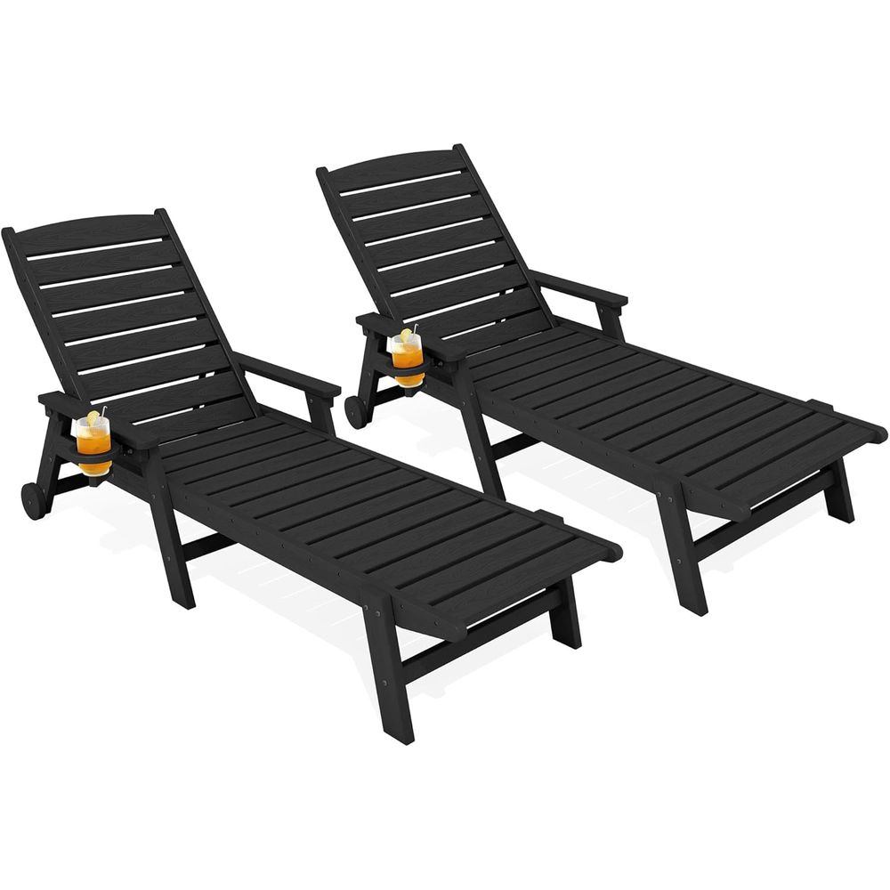 Outdoor Furniture Ofo - Juego de 2 Sillones Reclinables de