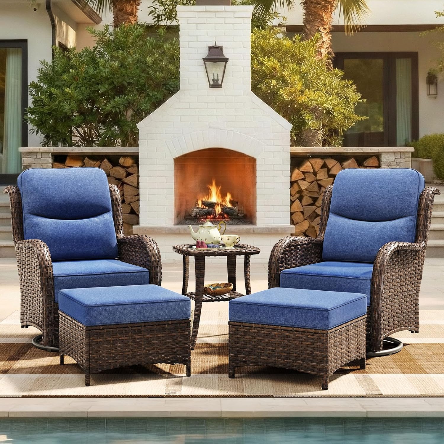 Juego de Muebles de Patio de L - Outdoor Furniture Ofo reseña y precio