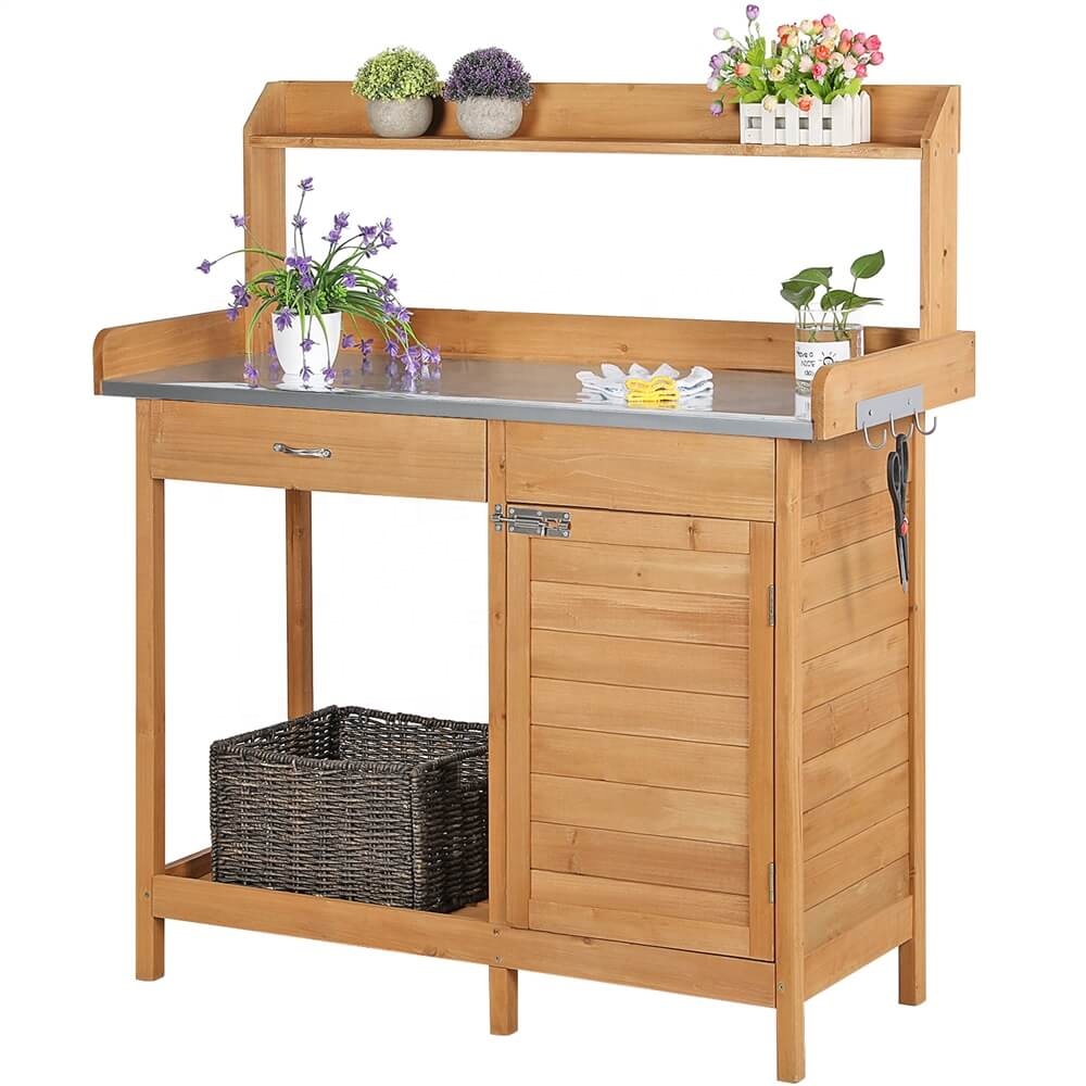 Mesa de trabajo de madera maci - Outdoor Furniture Bench reseña y precio