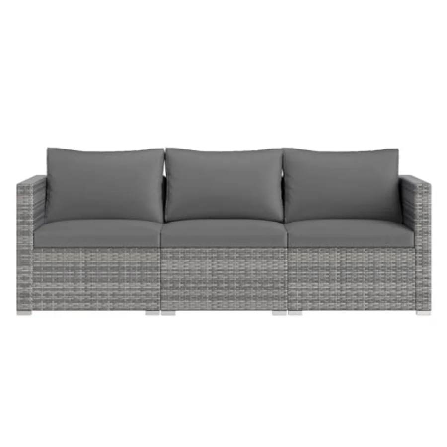 Conjunto de sofá modular de ra - Outdoor Furniture Rattan reseña y precio