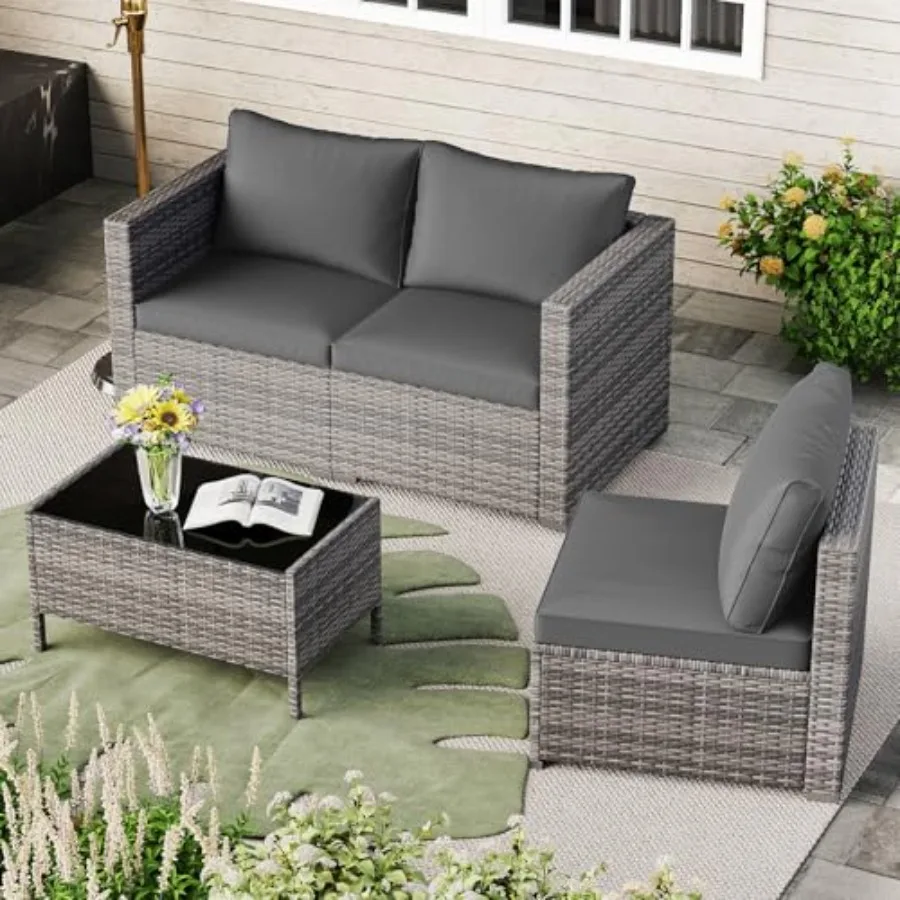 Conjunto de sofá modular de ra - Outdoor Furniture Rattan reseña y precio