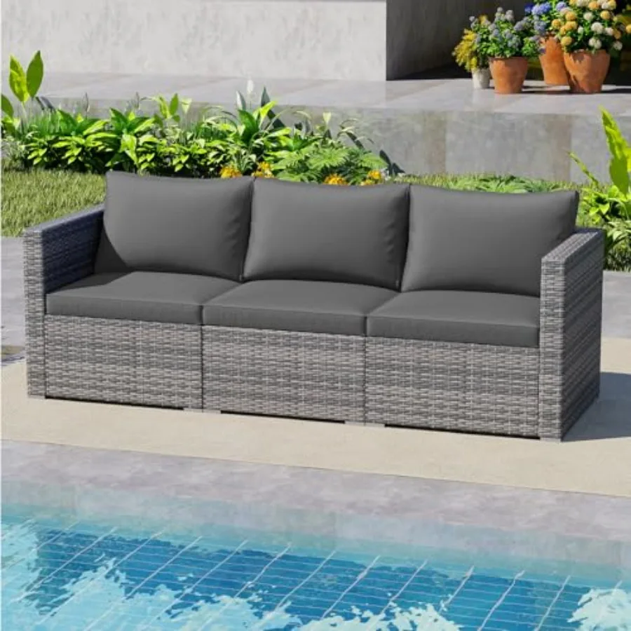 Conjunto de sofá modular de ra - Outdoor Furniture Rattan reseña y precio