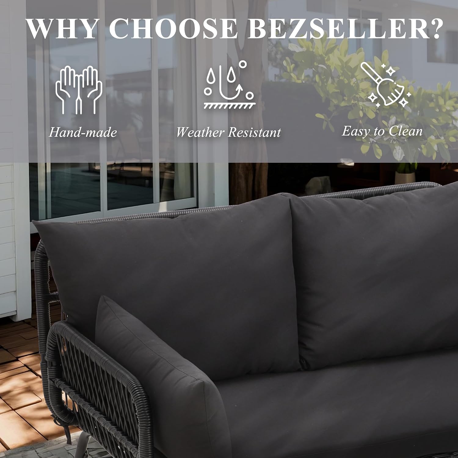Juego de muebles de ratán para - Outdoor Furniture Rattan reseña y precio