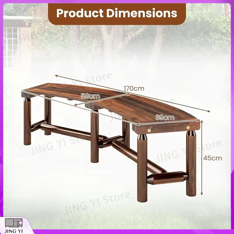 Banco de Jardín Curvo de Mader - Outdoor Furniture Loveseat reseña y precio