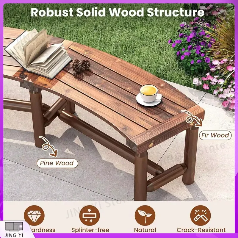 Banco de Jardín Curvo de Mader - Outdoor Furniture Loveseat reseña y precio