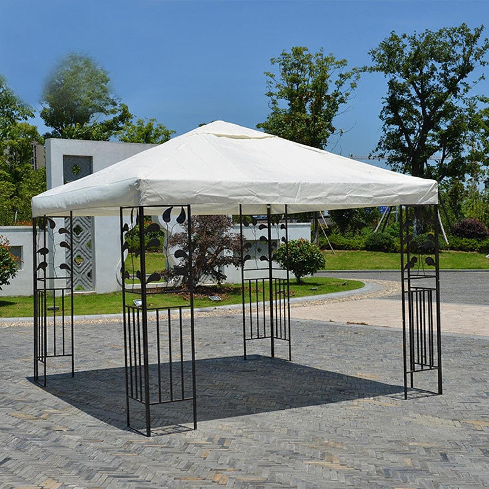 Cubierta superior del dosel co - Outdoor Furniture Gazebo reseña y precio
