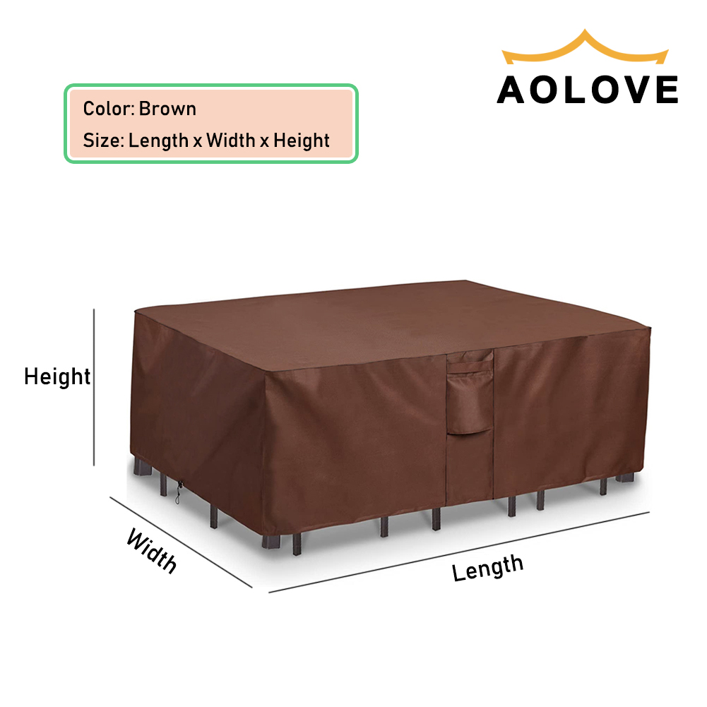 Marrón 420D HEAVY DUTY Cubiert - Outdoor Furniture Cover Waterproof reseña y precio