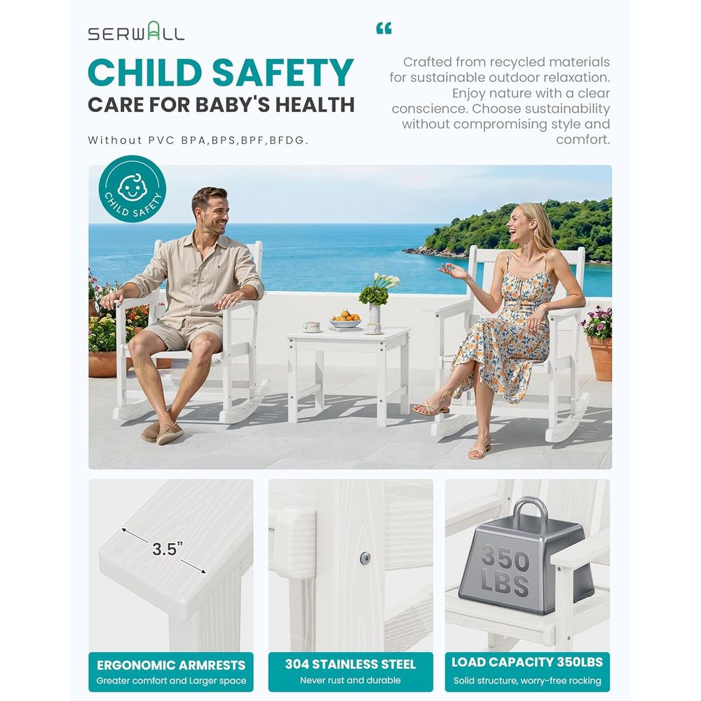 Juego de 2 Sillas Mecedoras de - Outdoor Furniture Ofo reseña y precio