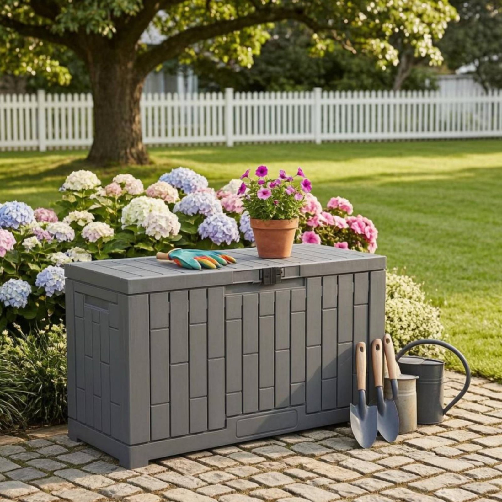 Caja de Almacenamiento Rectang - Garden Storage Box reseña y precio
