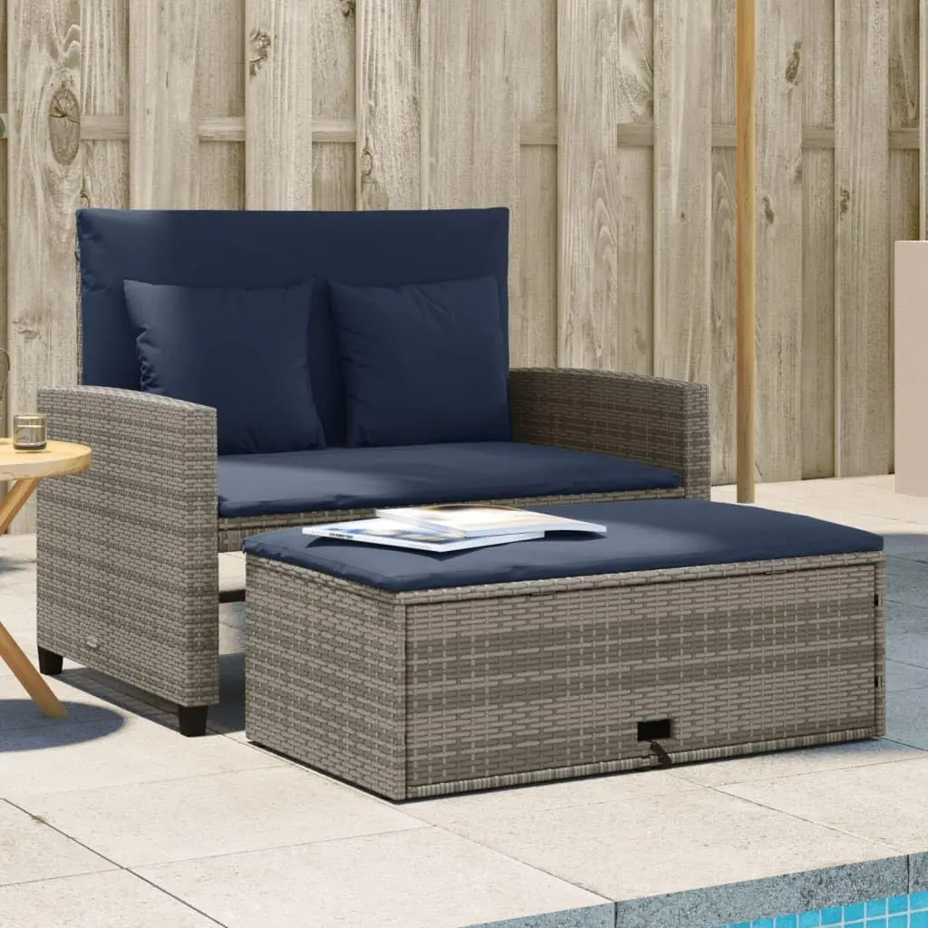Sofá de Jardín Convertible de  - Outdoor Furniture Rattan reseña y precio