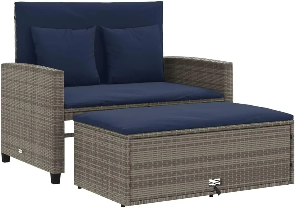 Sofá de Jardín Convertible de  - Outdoor Furniture Rattan reseña y precio