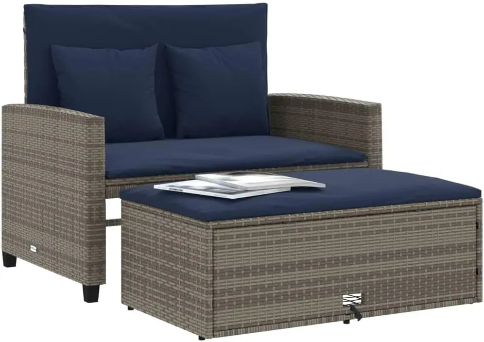 Sofá de Jardín Convertible de  - Outdoor Furniture Rattan reseña y precio