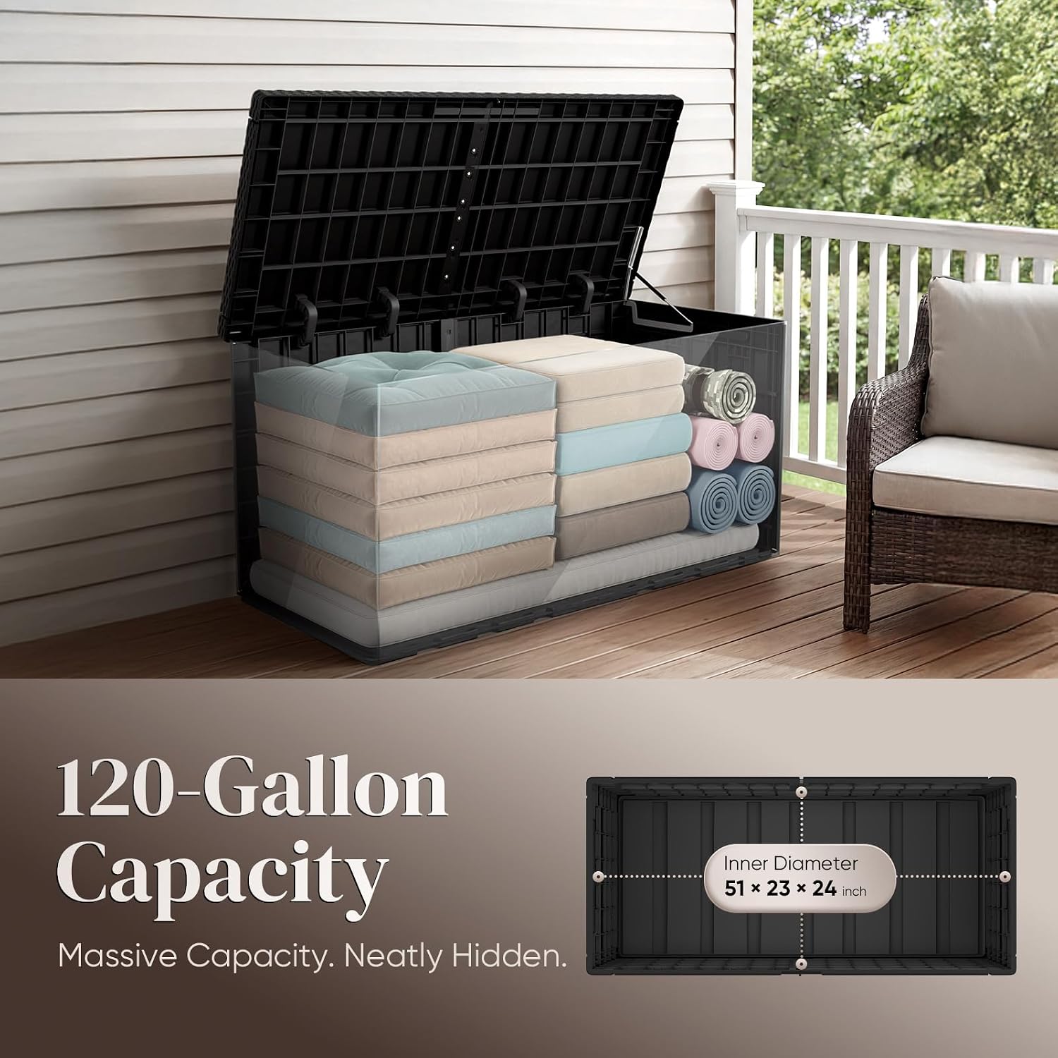 Caja de Almacenamiento Exterio - Outdoor Furniture Bench reseña y precio
