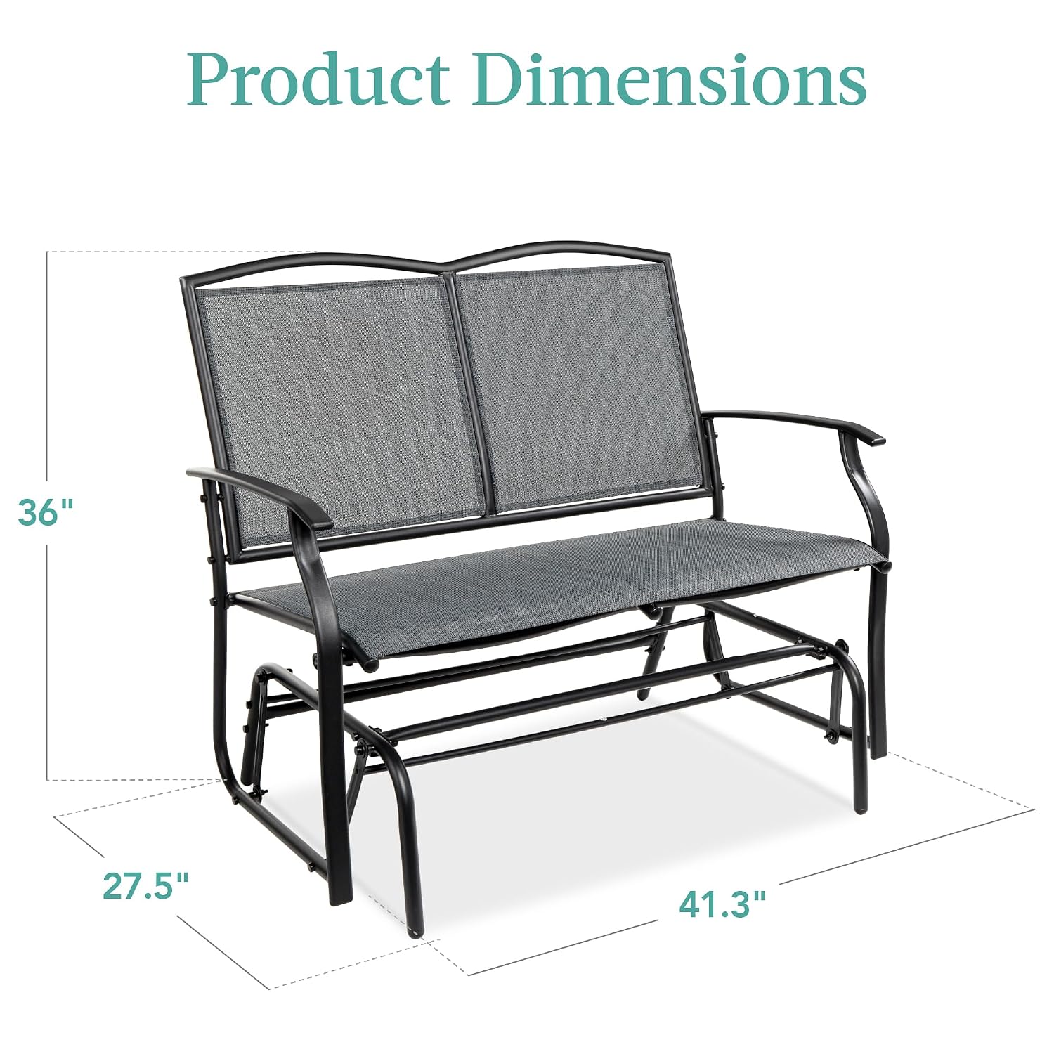 Columpio de patio para 2 perso - Outdoor Furniture Loveseat reseña y precio