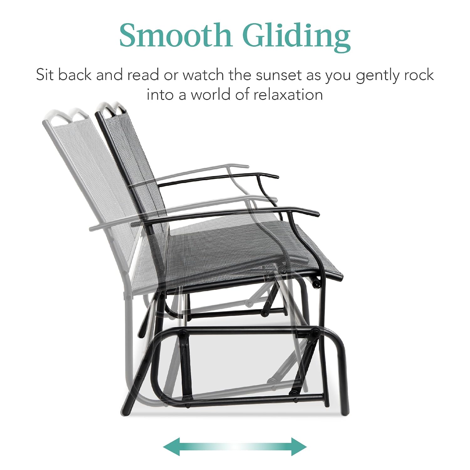 Columpio de patio para 2 perso - Outdoor Furniture Loveseat reseña y precio