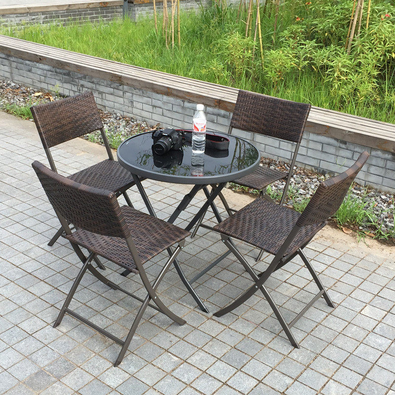 Conjunto de Muebles Plegables  - Outdoor Furniture Rattan reseña y precio