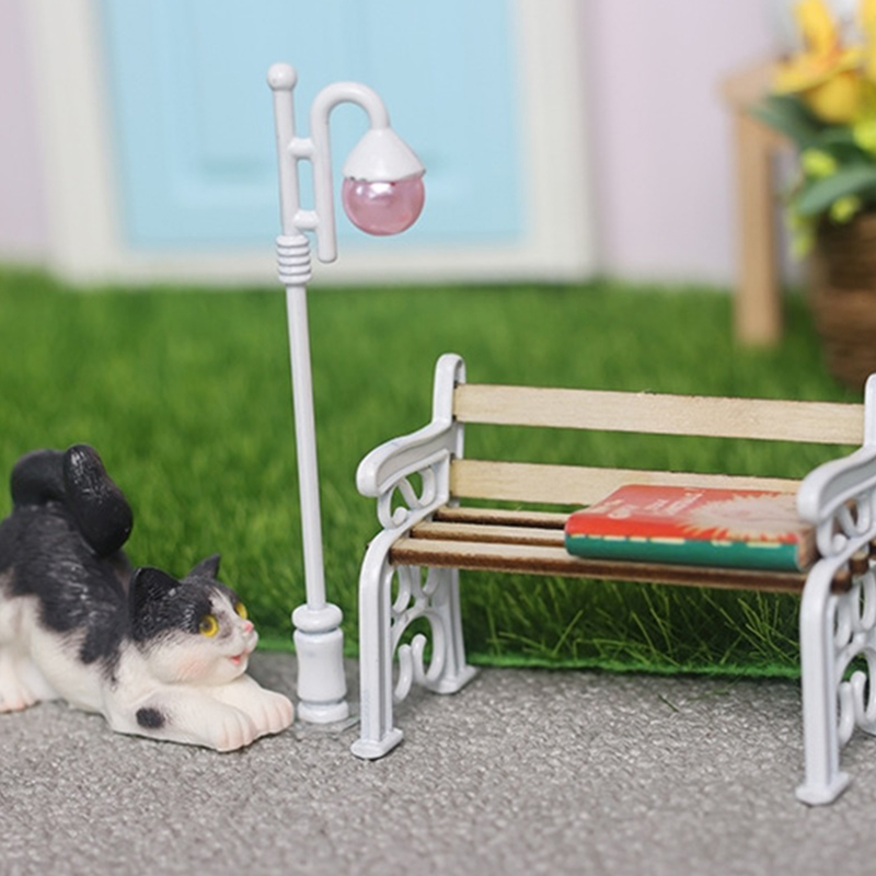 2 unids/set 1:12 casa de muñec - Outdoor Furniture Resin reseña y precio