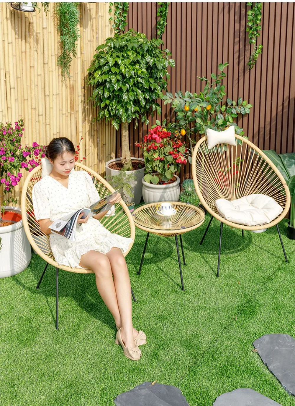 Sillas de Comedor Nórdicas par - Outdoor Furniture Metal Chairs reseña y precio