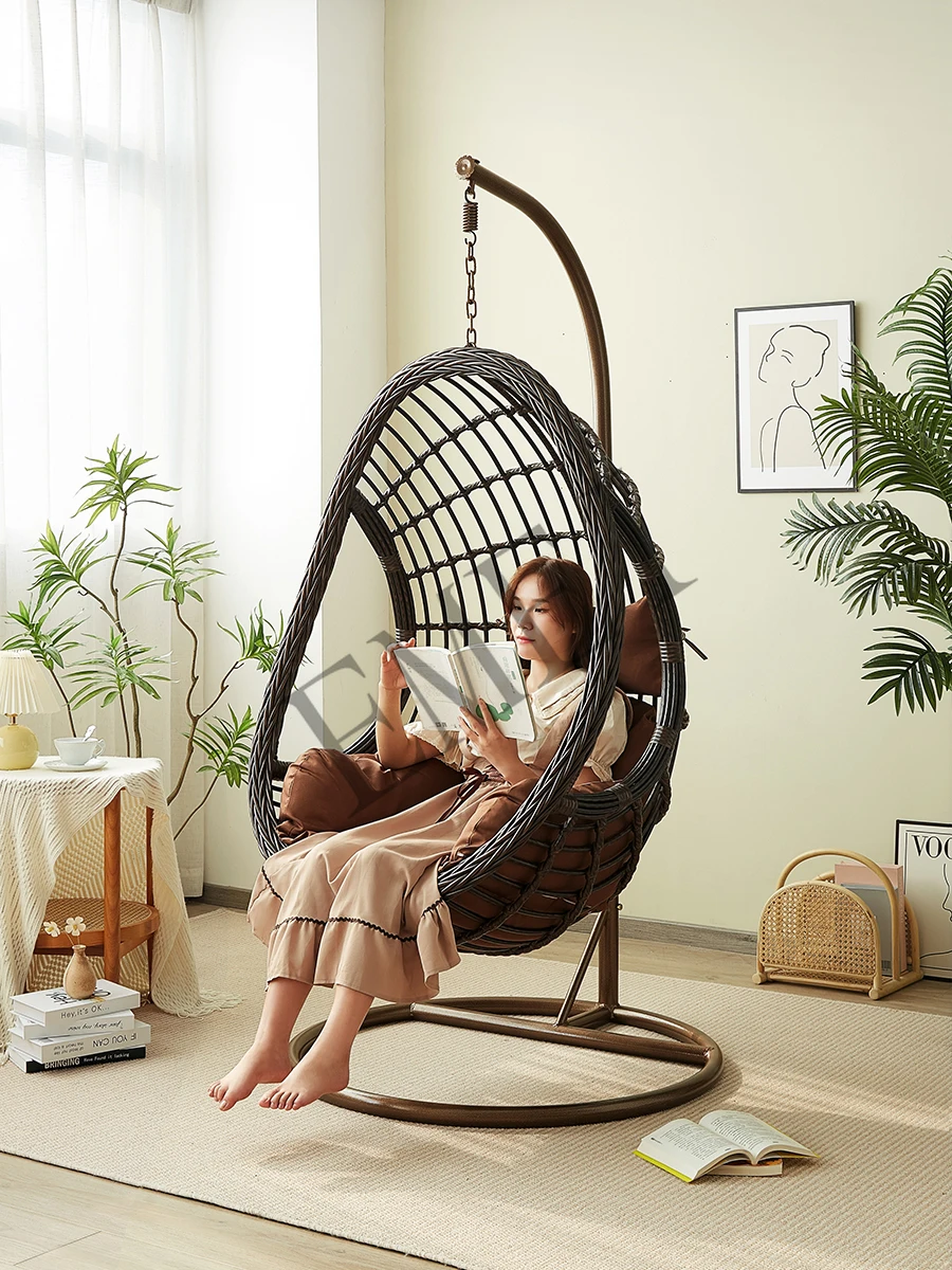 Silla Colgante de Ratán, Colum - Outdoor Furniture Metal Chairs reseña y precio