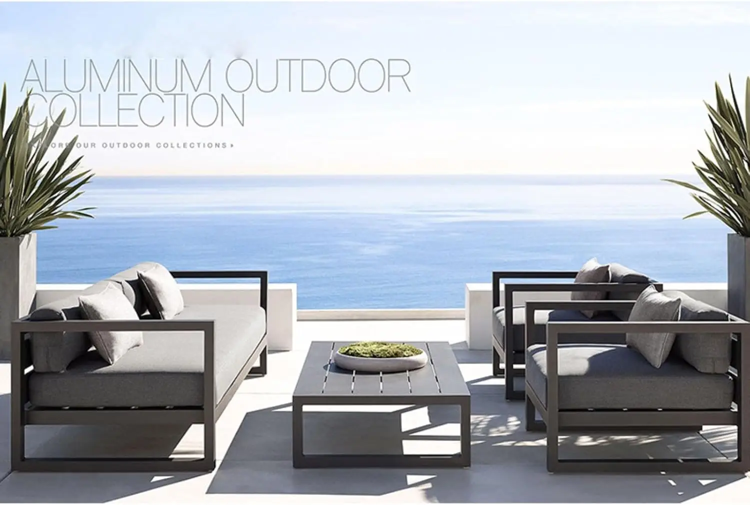 Sofá Modular de Aluminio para  - Outdoor Furniture Loveseat reseña y precio