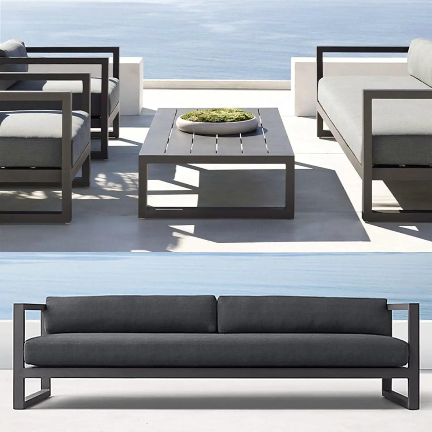 Sofá Modular de Aluminio para  - Outdoor Furniture Loveseat reseña y precio