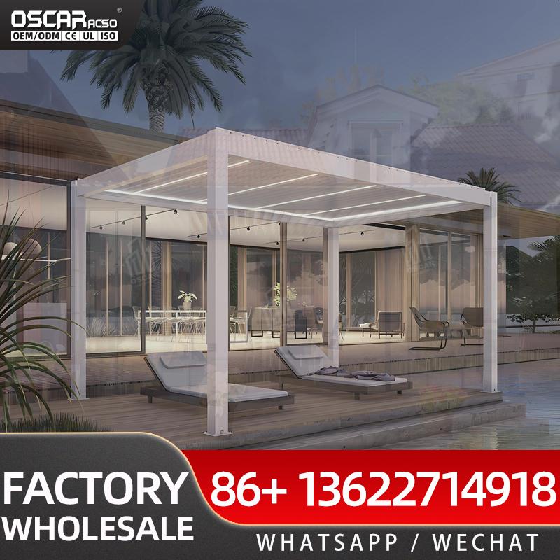 Pergolas de techo fijas de alu - Outdoor Furniture Gazebo reseña y precio