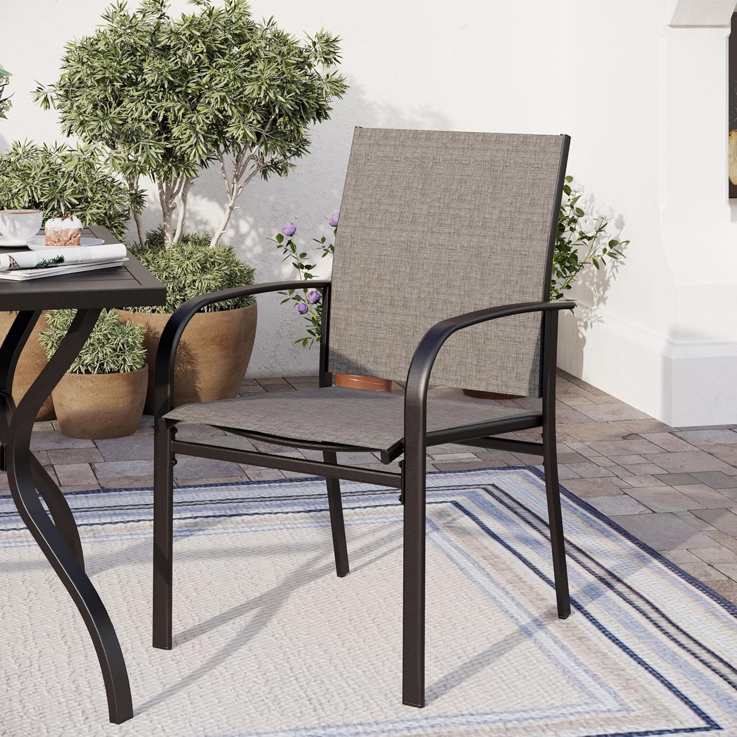Juego de 4 Sillas de Comedor p - Outdoor Furniture Ofo reseña y precio