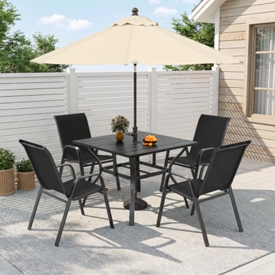 Conjunto de Comedor para Exter - Outdoor Furniture With Umbrella reseña y precio