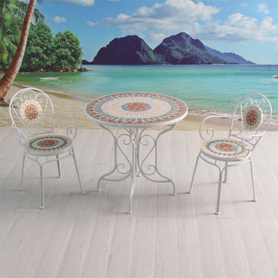 Mesas y sillas de metal para b - Outdoor Furniture Resin reseña y precio