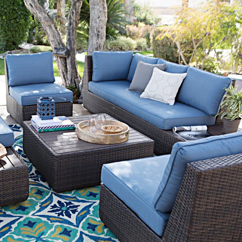 Sofá de Exterior para Patio, J - Outdoor Furniture Metal Chairs reseña y precio