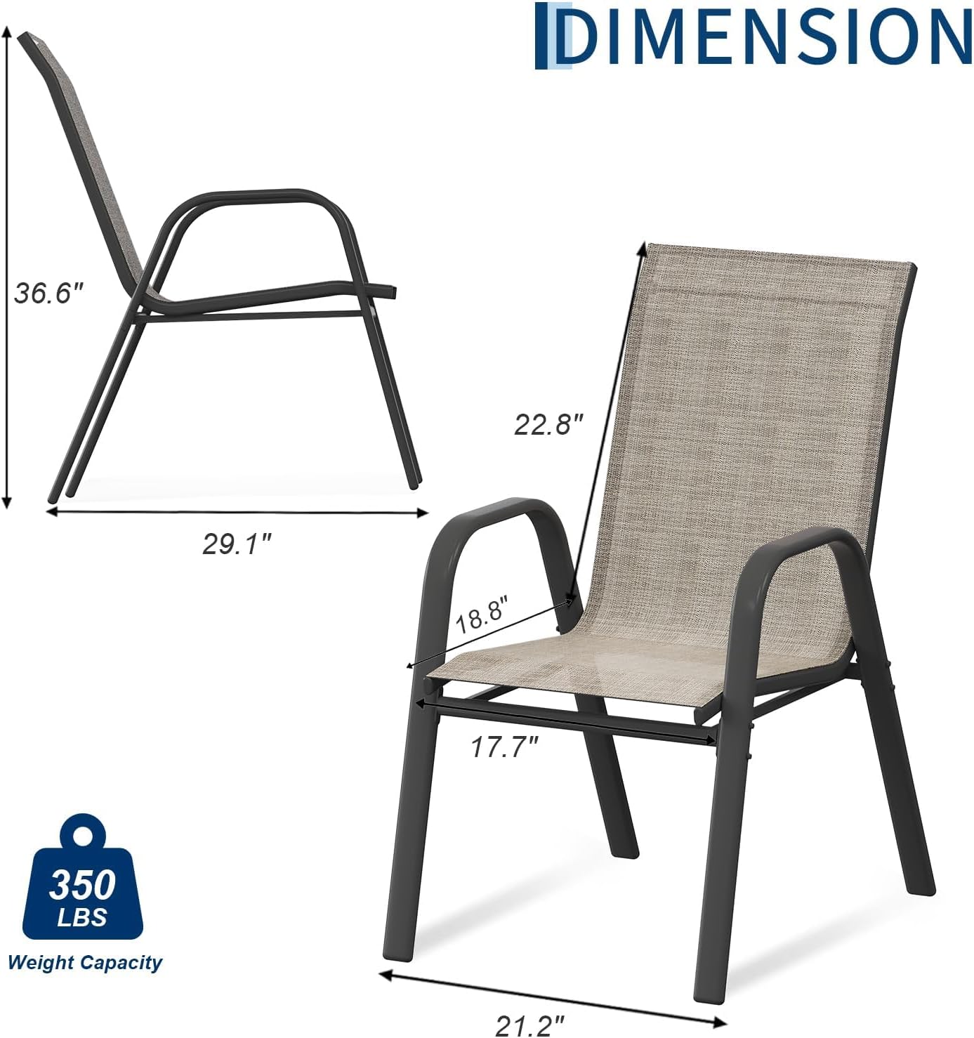 Juego de 4 sillas de comedor p - Outdoor Furniture Metal Chairs reseña y precio