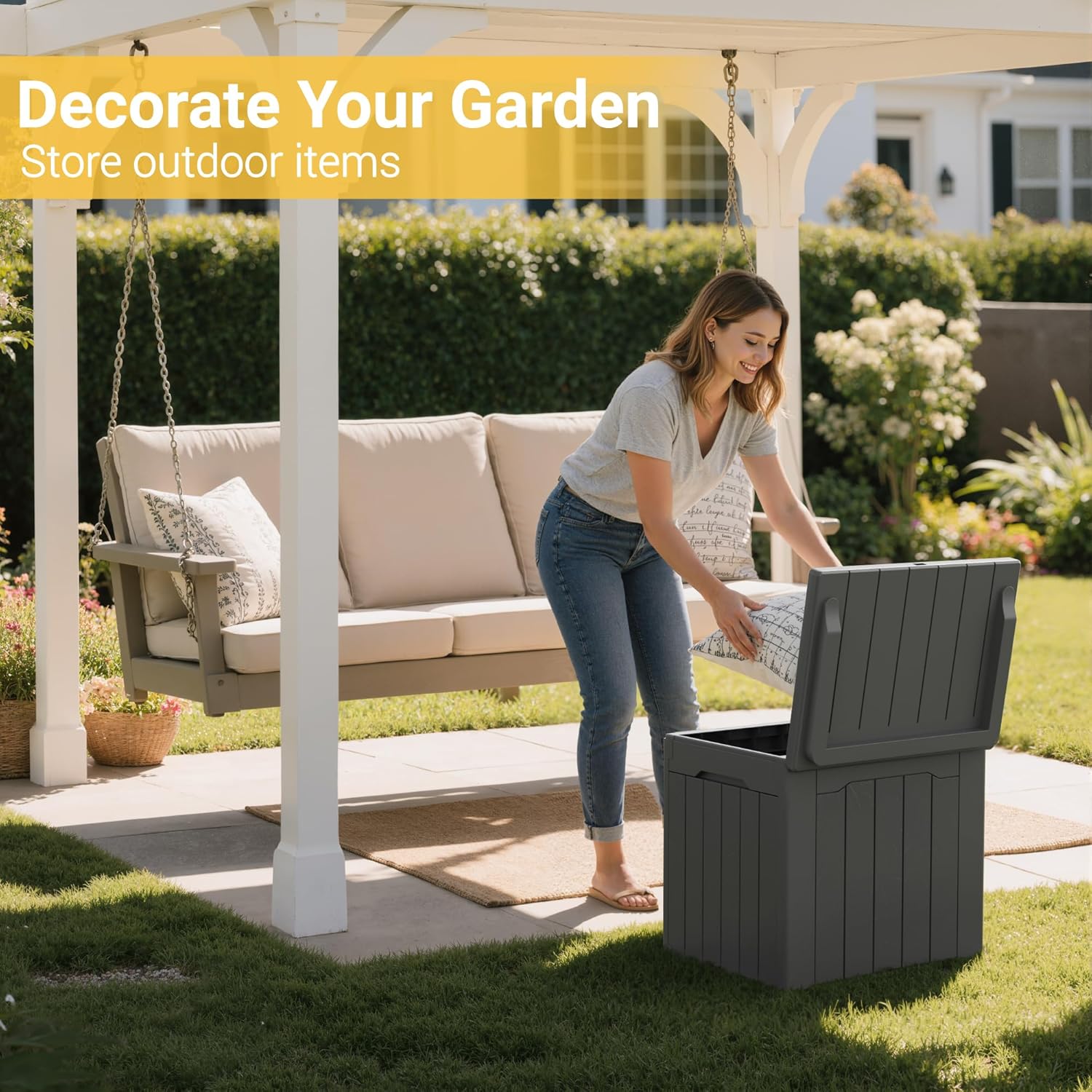 Caja de Almacenamiento Exterio - Garden Storage Box reseña y precio