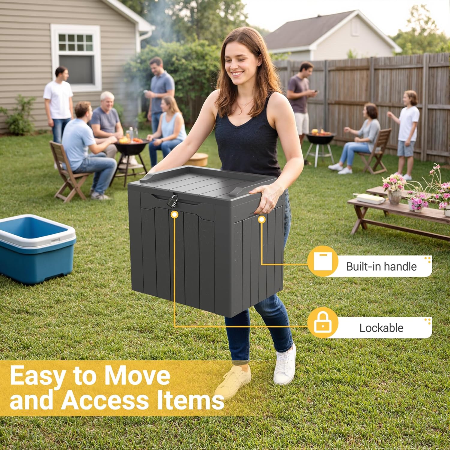 Caja de Almacenamiento Exterio - Garden Storage Box reseña y precio