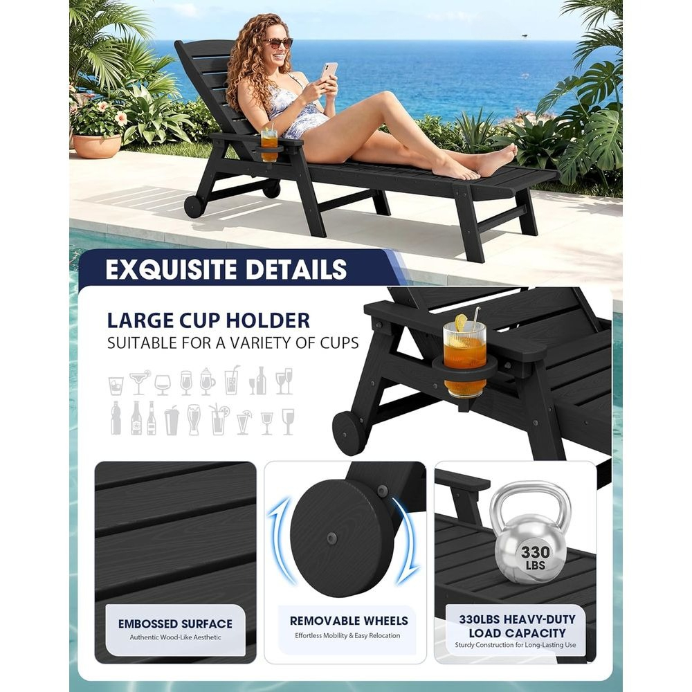 Juego de 2 Sillones Reclinable - Outdoor Furniture Ofo reseña y precio