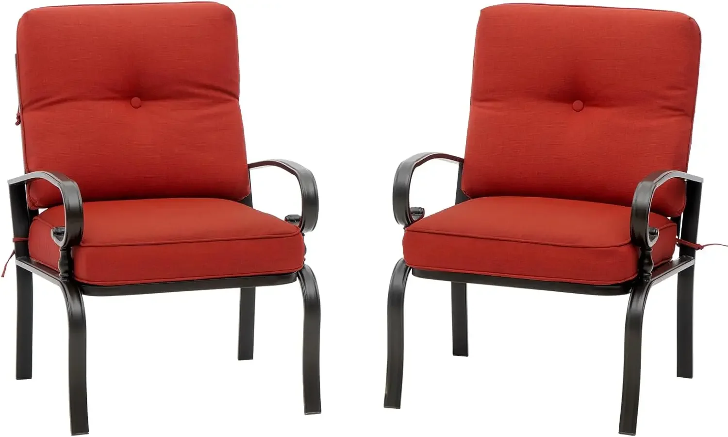 Sillas de Bistró Metálicas Roj - Outdoor Furniture Metal Chairs reseña y precio