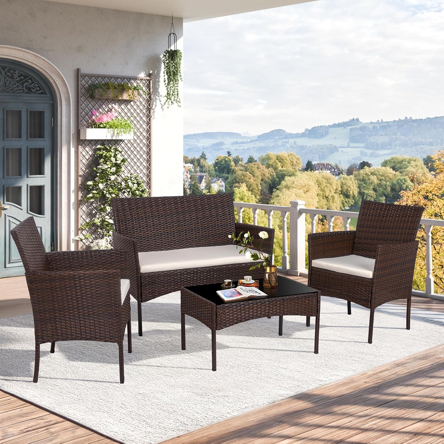 Conjunto de Muebles de Jardín  - Outdoor Furniture Loveseat reseña y precio